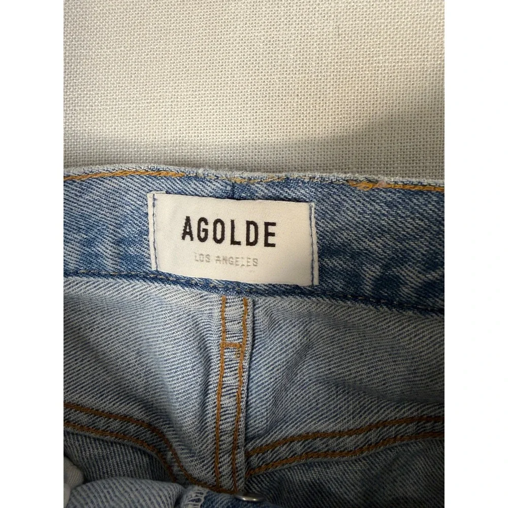AGOLDE 90's Mid Rise Loose Fit Jeans Light Wash Organic Cotton 25